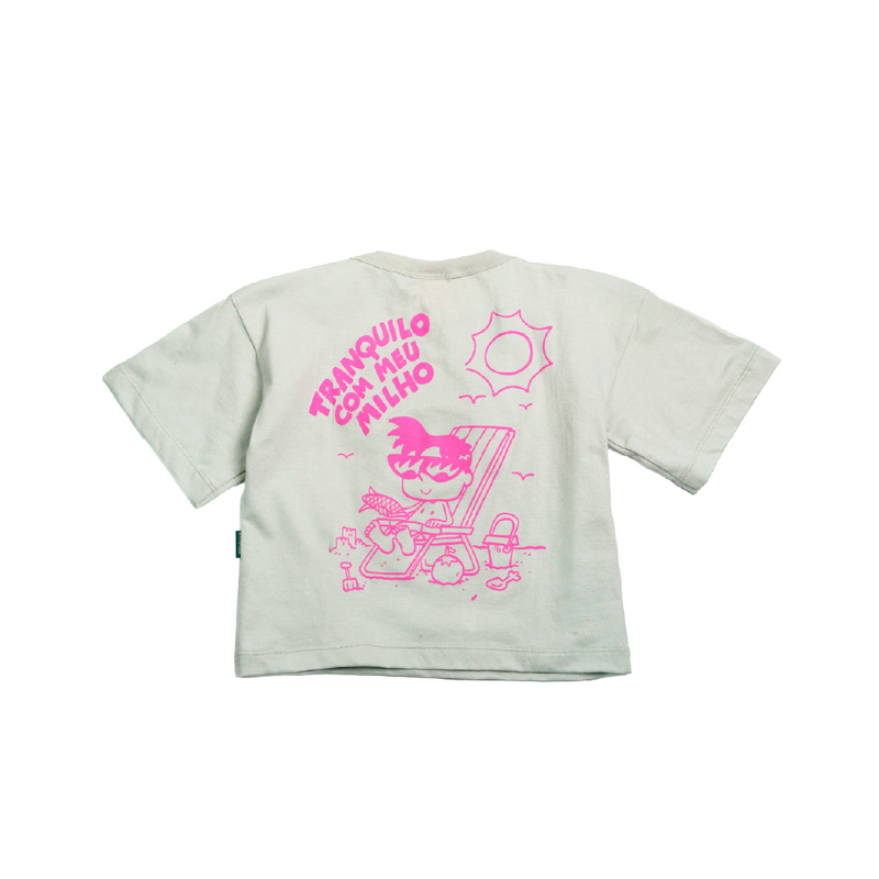 Camiseta Over Tranquilo com Meu Milho - Ati+Piná
