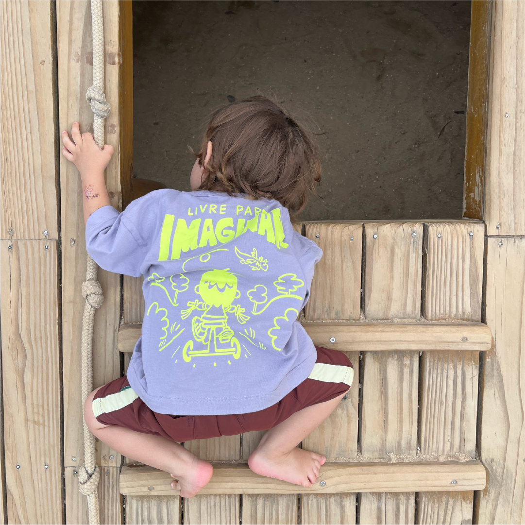 Shorts Tactel Achei Uma Tartaruga! - Ati+Piná