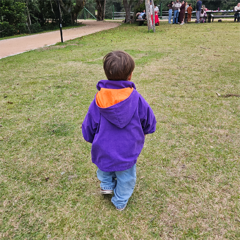 Jaqueta infantil over Gravidade Zero roxa, Ati+Piná, foto 4