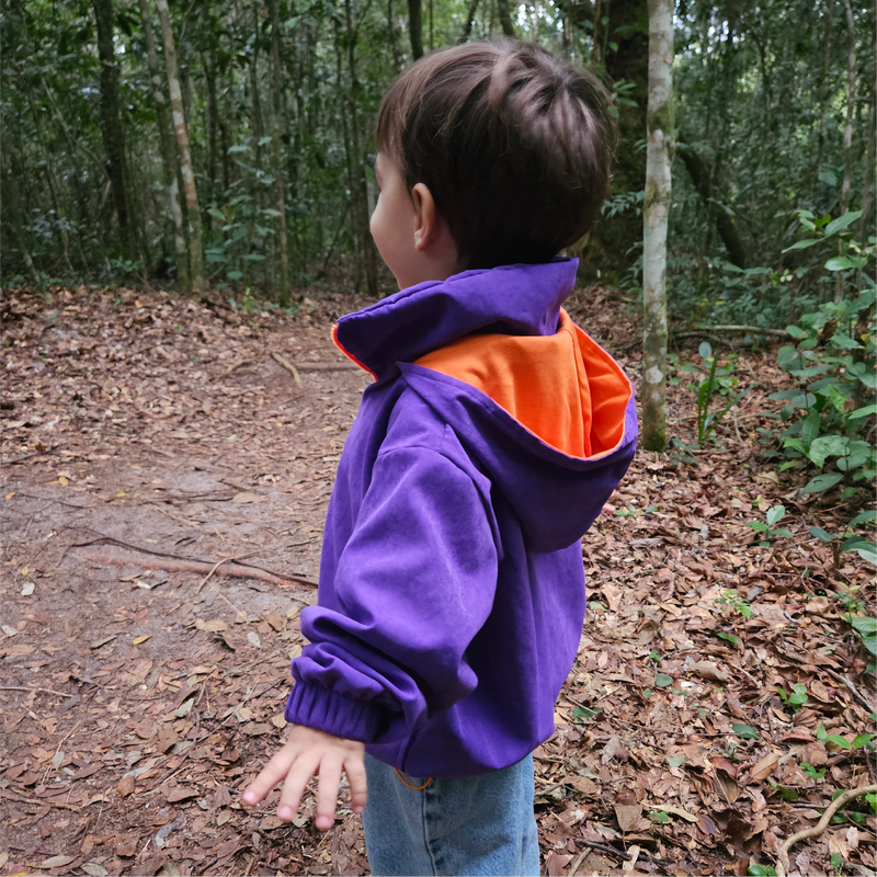 Jaqueta infantil over Gravidade Zero roxa, Ati+Piná, foto 5