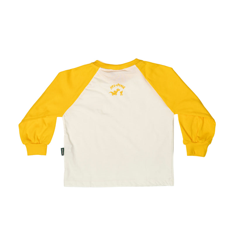 Camiseta infantil raglan longa Vênus amarela, Ati+Piná, foto 2