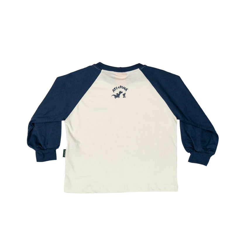 Camiseta infantil raglan longa Netuno azul, Ati+Piná, foto 2