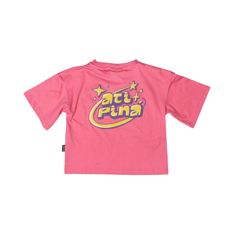 Camiseta infantil over Cósmica rosa, Ati+Piná, foto 2